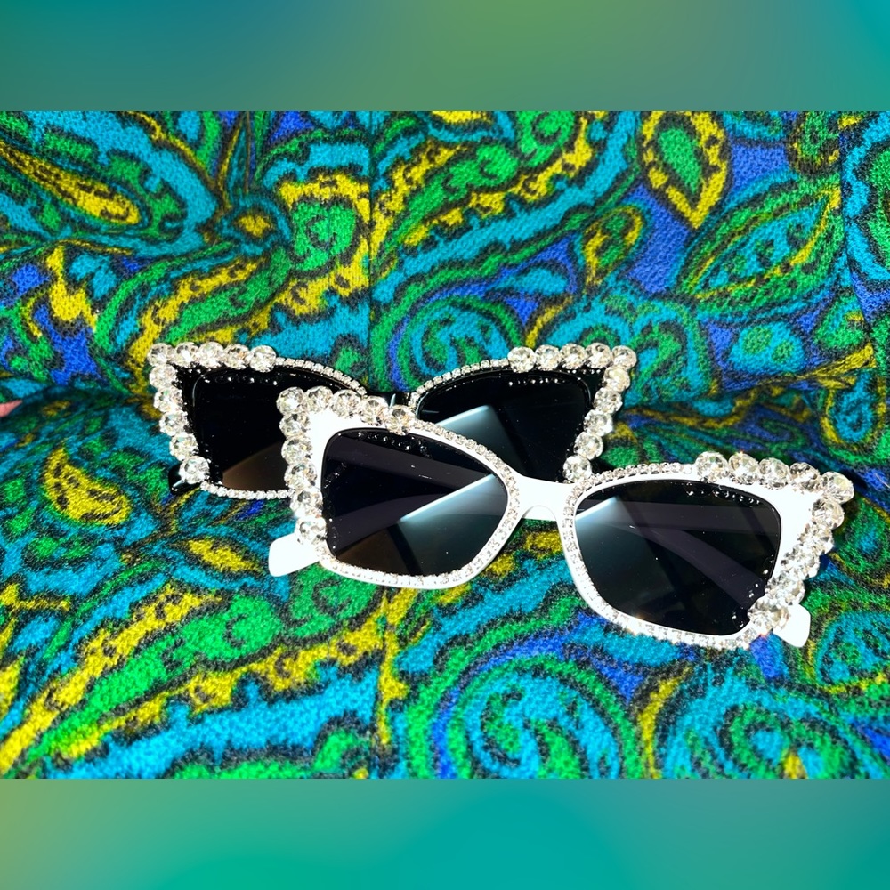 Blinged Cat-Eyed Sunnies